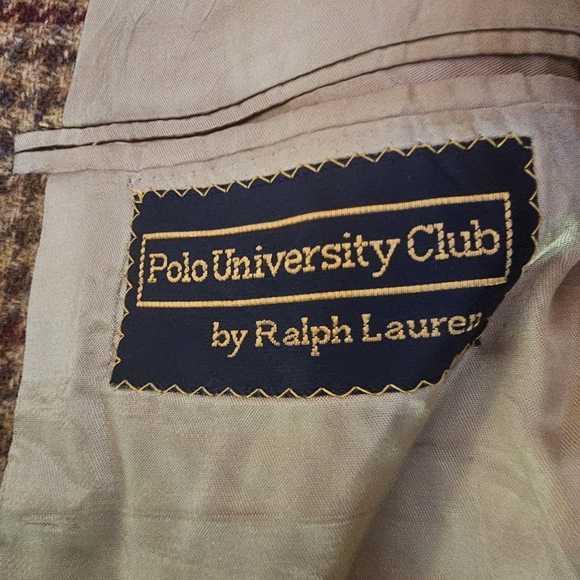 Exclusive Tricia Fix Brown Houndstooth Cropped Jacket with Red Butterfly New - Picture 5 of 5